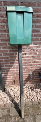PTT brievenbus met paal, Tuin en Terras, Ophalen, Gebruikt, Kunststof, Staande brievenbus