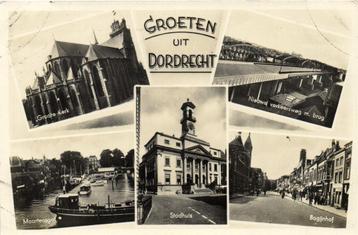 Groeten uit Dordrecht - 5 afb o.a. Maartensgat - 1941 gelope beschikbaar voor biedingen