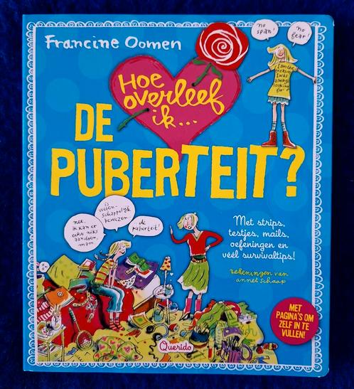 Francine Oomen - Hoe overleef ik de puberteit?, Boeken, Kinderboeken | Jeugd | 10 tot 12 jaar, Zo goed als nieuw, Ophalen of Verzenden