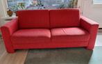Stoffen rode tweezits bank, Ophalen, Gebruikt, 150 tot 200 cm, Tweepersoons