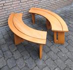 2 Pierre Chapo banken Seltz France vintage, Ophalen, Rechthoekig, Hout