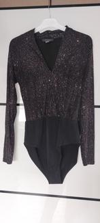 Zwart zilveren Glitter body maat S Primark, Kleding | Dames, Tops, Primark, Zwart, Ophalen of Verzenden, Zo goed als nieuw