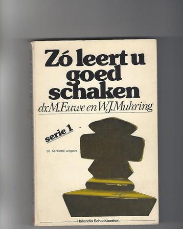 schaken euwe boek muhring leren hollandia pion loper koning beschikbaar voor biedingen