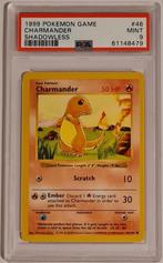Pokémon Base Set Charmander #46/102 Shadowless PSA 9 NM, Ophalen of Verzenden, Nieuw