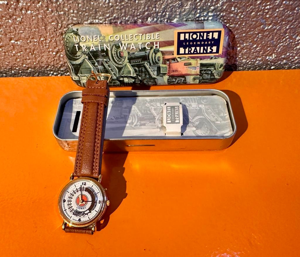 Lionel Collectible Trein Horloge - Nieuw!, Overige merken, Overige materialen, Leer, Polshorloge