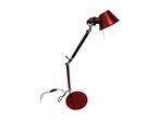 Artemide Tolomeo Micro Tavolo bureaulamp rood, Huis en Inrichting, Lampen | Tafellampen, Modern, Ophalen of Verzenden, Metaal