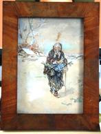 Aquarel van Elchanon Leonardus  Vergeer, Ophalen of Verzenden