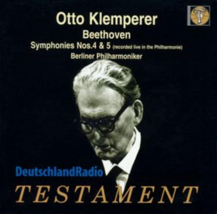 BEETHOVEN Symphonies nos. 4 & 5 CD KLEMPERER TESTAMENT ZGAN, Cd's en Dvd's, Cd's | Klassiek, Zo goed als nieuw, Orkest of Ballet