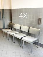 4 Vintage Martin Visser type SE60 Spectrum eetkamerstoelen, Ophalen, Gebruikt, Metaal, Vier