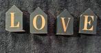 Houten Decoratie Blokken - LOVE/HOME, Ophalen of Verzenden, Gebruikt