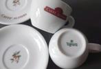 Cappuccino kop en schotel Tognana porselein Italië, Gebruikt, Ophalen of Verzenden, Overige stijlen, Kop(pen) en/of Schotel(s)