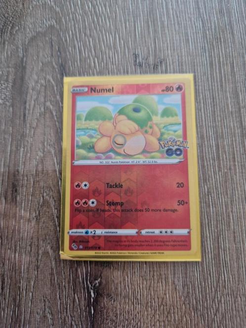 Numel Pokémon GO - Losse Kaart, Hobby en Vrije tijd, Verzamelkaartspellen | Pokémon, Zo goed als nieuw, Losse kaart, Ophalen of Verzenden