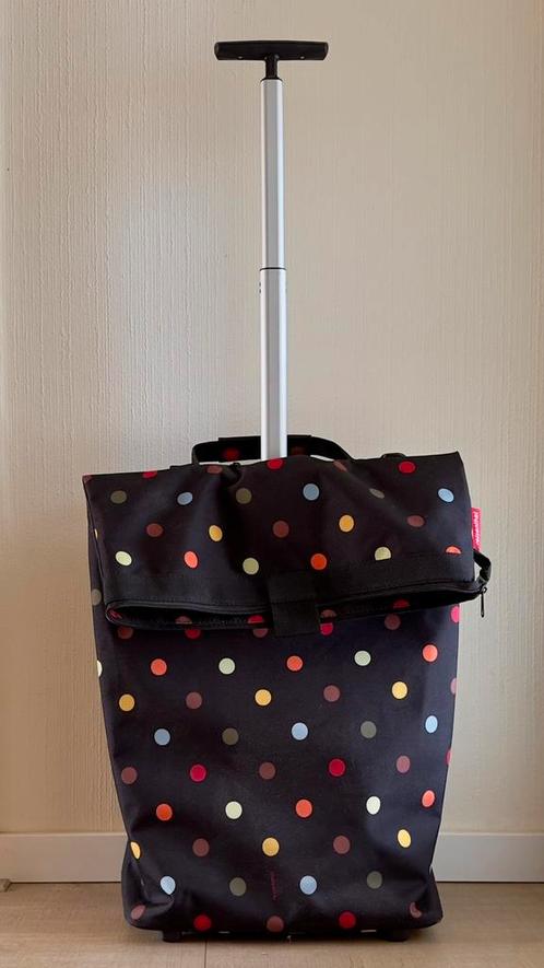 Reisenthel Trolley M dots, Sieraden, Tassen en Uiterlijk, Tassen | Reistassen en Weekendtassen, Zo goed als nieuw, Zwart, 30 cm of meer