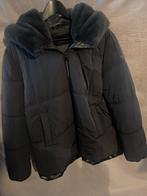 Grijze gewatteerde jas met bontkraag XL, Verzenden, Zo goed als nieuw, Maat 46/48 (XL) of groter, Grijs