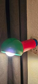 Vintage WLP Stekkerspot - Felgekleurd Design, Gebruikt, Minder dan 30 watt, Gloeilamp, Ophalen of Verzenden