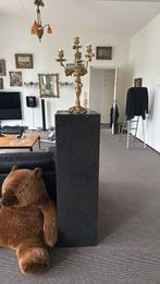 Te koop twee zwarte marmeren zuilen, Huis en Inrichting, Woonaccessoires | Zuilen en Pilaren, Ophalen of Verzenden, Gebruikt