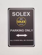 Solex parking only zwart reclamebord van metaal wandbord, Reclamebord, Info@deconoord.nl, Deco Noord, Nieuw