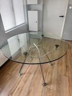 Porsche Design Tafel met Glazen Blad, Huis en Inrichting, Ophalen, 100 tot 150 cm, 50 tot 100 cm, Modern