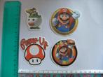 4 pvc MARIO stickers voor laptop koelkast kliko auto, Verzenden, Nieuw, Meerdere stickers