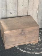 Oude kist gezandstraald stoer sober landelijk jwm, Minder dan 50 cm, Zo goed als nieuw, 50 tot 75 cm, Overige houtsoorten