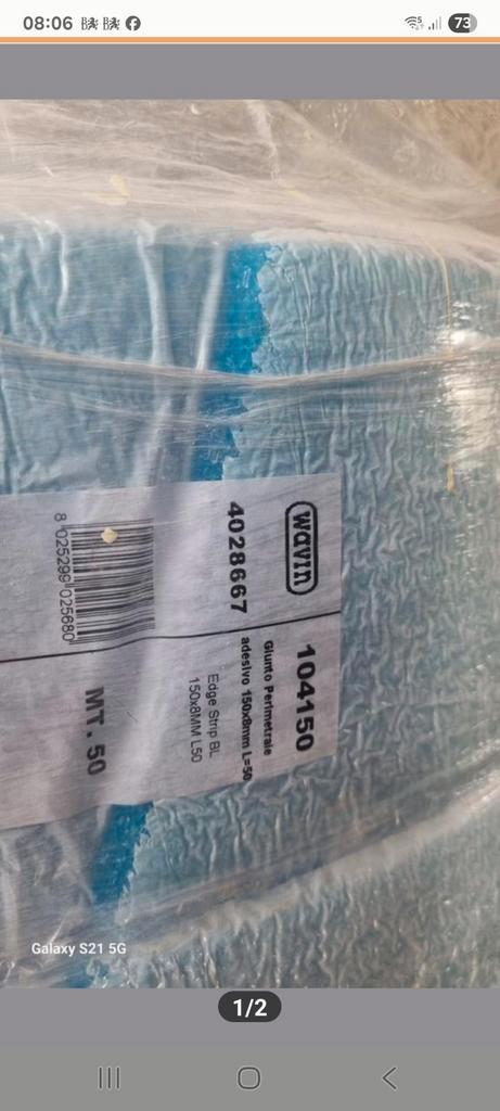 Kantstroken vloerverwarming - 50m rol, Doe-het-zelf en Verbouw, Isolatie en Afdichting, Nieuw, Vloerisolatie, Overige materialen