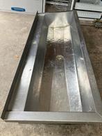 Rvs wastrog 120 cm, Doe-het-zelf en Verbouw, Sanitair, Ophalen, Gebruikt