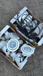 10 Witte inbouw spots. Lampen. Plafond., Ophalen, Halogeen, Gebruikt, Metaal of Aluminium