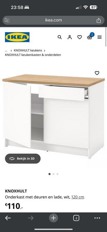 Ikea Knoxhult onderkast zonder werkblad voor keuken - afbeelding 1