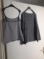 Top+hemdje gestreept mt M/L, Kleding | Dames, Tops, Ophalen of Verzenden, Zo goed als nieuw, Zonder mouw