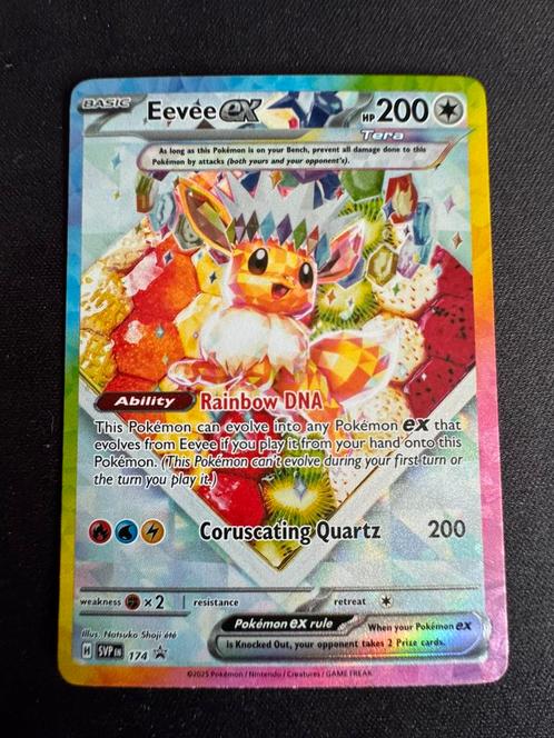 Eevee EX SVP 174 Promo, Hobby en Vrije tijd, Verzamelkaartspellen | Pokémon, Zo goed als nieuw, Losse kaart, Ophalen of Verzenden