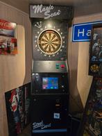 Dartkast elektronisch met echte pijlen, Ophalen, Gebruikt