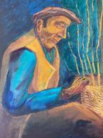 Schilderij Mandenmaker - Klassiek Olieverf, Ophalen of Verzenden