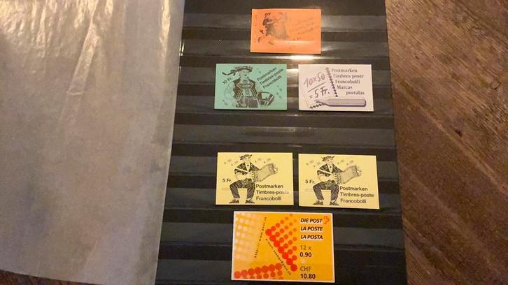 #37 Set van 6 postzegelboekjes Zwitserland, Postzegels en Munten, Postzegels | Europa | Zwitserland, Ophalen of Verzenden