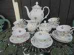Koffieservies Bareuther Bavaria met bloemboeket / goud guirl, Antiek en Kunst, Antiek | Servies compleet, Ophalen of Verzenden