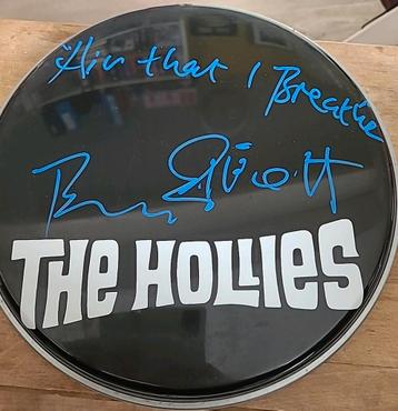 The Hollies drummer Bobby Elliott Handtekening Gesigneerd beschikbaar voor biedingen