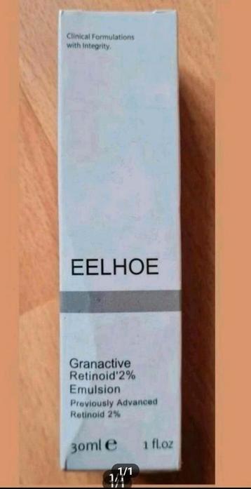 Eelhoe granactive retinoid 2% emulsie. Nieuwe verpakking. beschikbaar voor biedingen