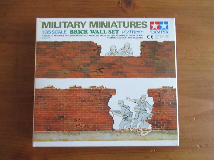 Brick Wall set (Tamiya 1/35), Hobby en Vrije tijd, Modelbouw | Figuren en Diorama's, Gebruikt, Diorama, 1:35 tot 1:50, Ophalen of Verzenden