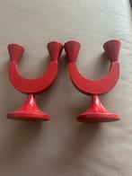 Vintage Zweedse kandelaars, Huis en Inrichting, Ophalen of Verzenden, Zo goed als nieuw, Hout, Minder dan 25 cm