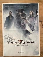 Pirates of the Caribbean gesigneerde poster, Verzamelen, Posters, Rechthoekig Staand, Ophalen of Verzenden, Zo goed als nieuw