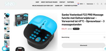 Sanbo Voetenbad F22 PRO Massage functie met Eeltverwijderaar beschikbaar voor biedingen