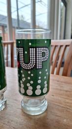 7UP “Seven-Up" glazen ’70s, 350mL, Ophalen of Verzenden, Zo goed als nieuw, Gebruiksvoorwerp