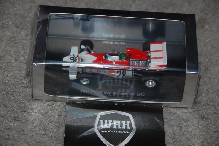 1:43 BRM P160B WISELL #28 SPARK S1742 WRH, Hobby en Vrije tijd, Modelauto's | 1:43, Zo goed als nieuw, Auto, Overige merken, Ophalen of Verzenden