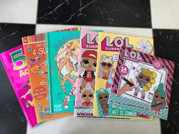 6 spelletjesboeken / Kleurboeken LOL Surprise, Top Model  beschikbaar voor biedingen