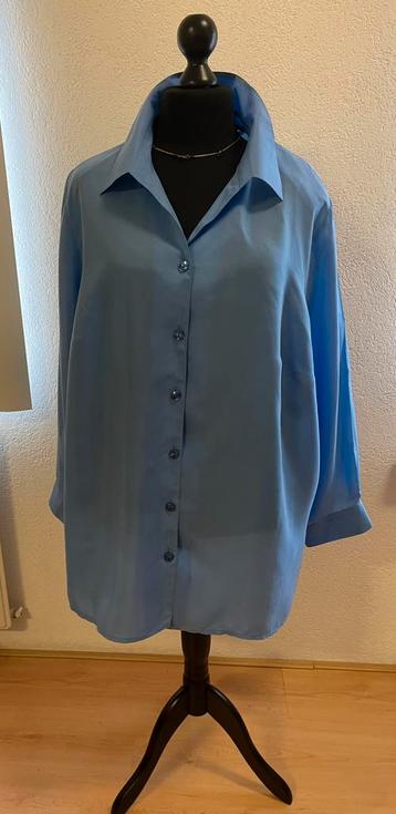 Ulla Popken blauwe blouse maat 54/56 100% viscose beschikbaar voor biedingen