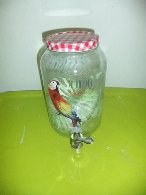 OPRUIMING! NU €3,50! LIMONADETAP, Huis en Inrichting, Keuken | Servies, Gebruikt, Glas of Glazen, Overige stijlen, Glas, Ophalen