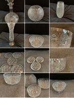 Kristallen vazen, karaffen, schalen, glazen, schotels, Antiek en Kunst, Antiek | Glas en Kristal, Ophalen