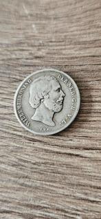 Zilveren halve gulden 1859 Willem 3, ½ gulden, Koning Willem III, Zilver, Ophalen of Verzenden