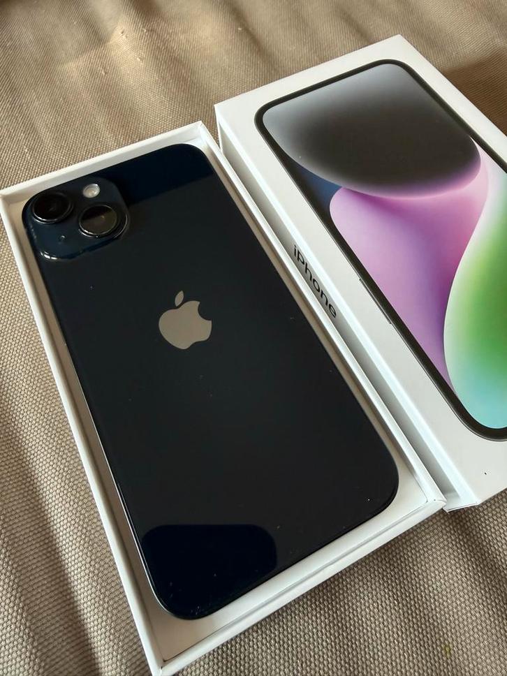 iPhone 14 - 128GB - Midnight, Telecommunicatie, Mobiele telefoons | Apple iPhone, Zo goed als nieuw, 128 GB, Zonder abonnement