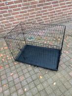 Grote, zwarte hondenbench, Dieren en Toebehoren, Hondenhokken, Ophalen, Gebruikt, 75 tot 110 cm, Minder dan 65 cm