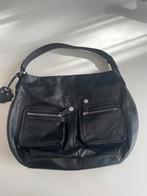 Kipling, prachtige zwarte leren tas, NIEUWSTAAT, Ophalen of Verzenden, Zo goed als nieuw, Zwart, Schoudertasje